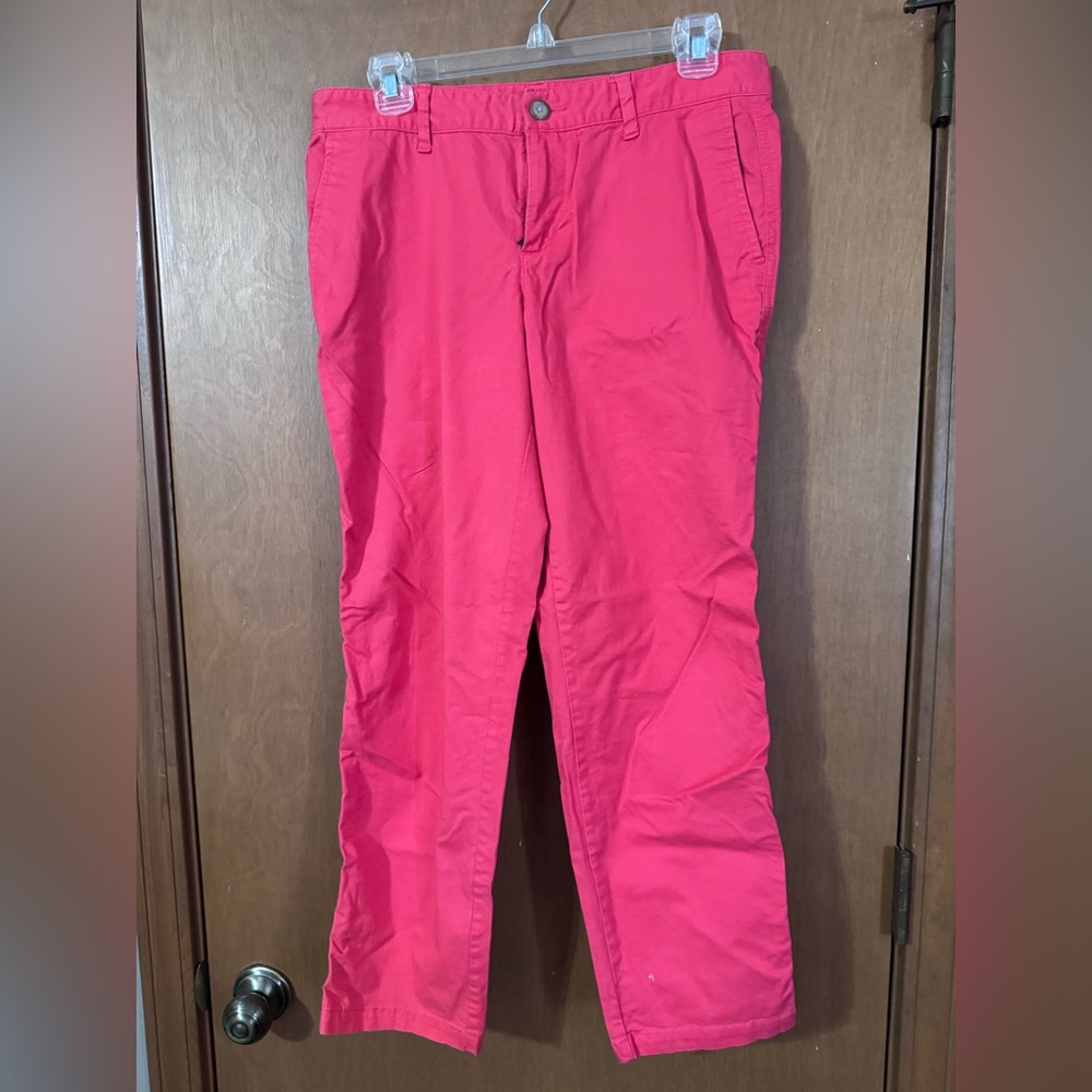 Gap size 4 Vibrant Coral Pants girlfriend cut